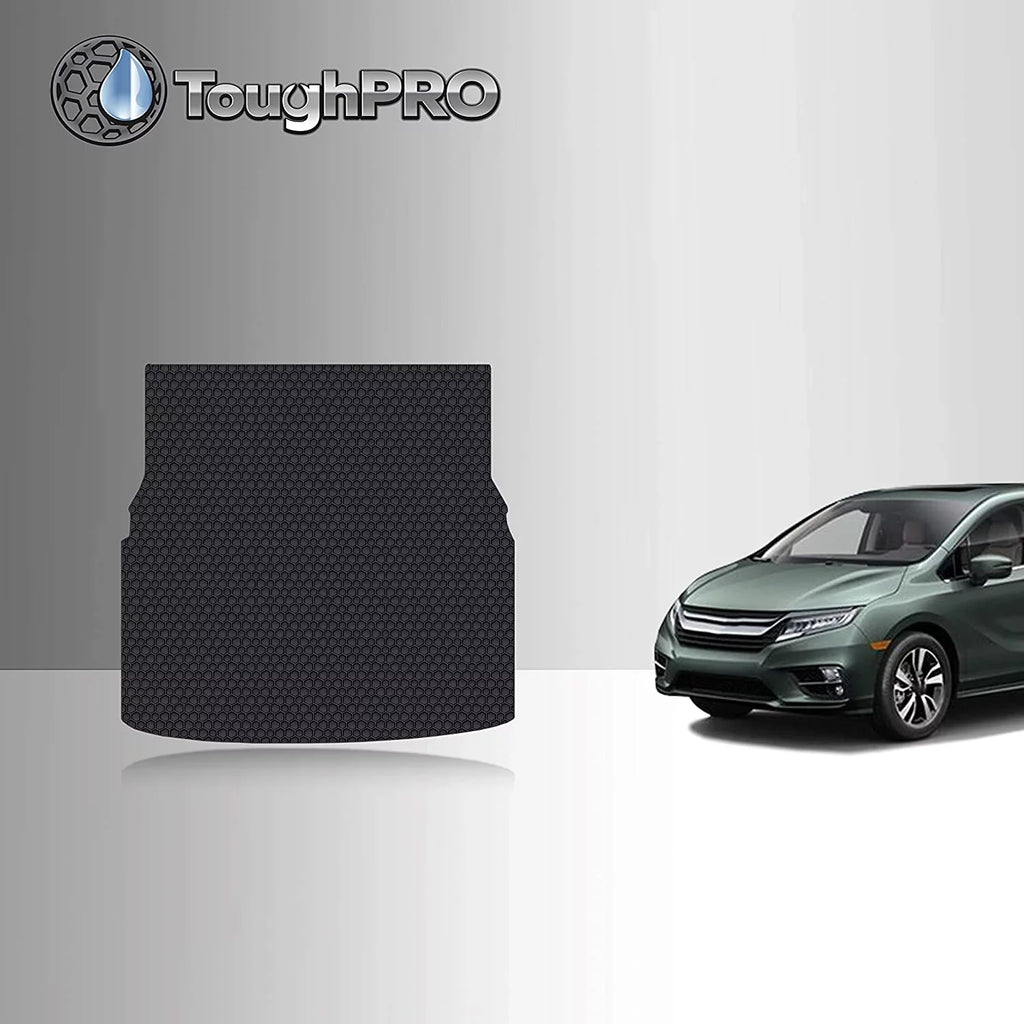 Cargo/Trunk Mat Accessories Compatible with Honda Odyssey (3rd Row Fold Down) - All Weather - Heavy Duty - (Made in ) - 2021