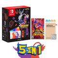 2022 Nintendo Switch  Model Pokemon Scarlet & Violet Limited Edition, Pokemon Illustrations 64GB Console, Koraidon and Miraidon Glossy White Dock, Pokemon Scarlet Game and Mytrix Accessories