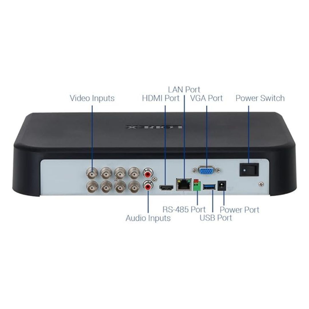 Lorex Fusion 4K 12 Camera Capable 8 Wired and 4 Wi-Fi 2TB  with Smart Motion Detection, Active Deterrence, and Smart Home Compatibility