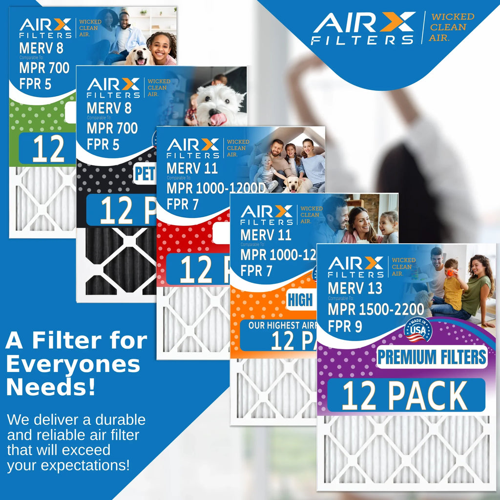 12x24x1 Air Filter  8 Rating, 12 Pack of Furnace Filters Comparable to  700,  5, Pet Odor Retention Filters - Made in  by     .