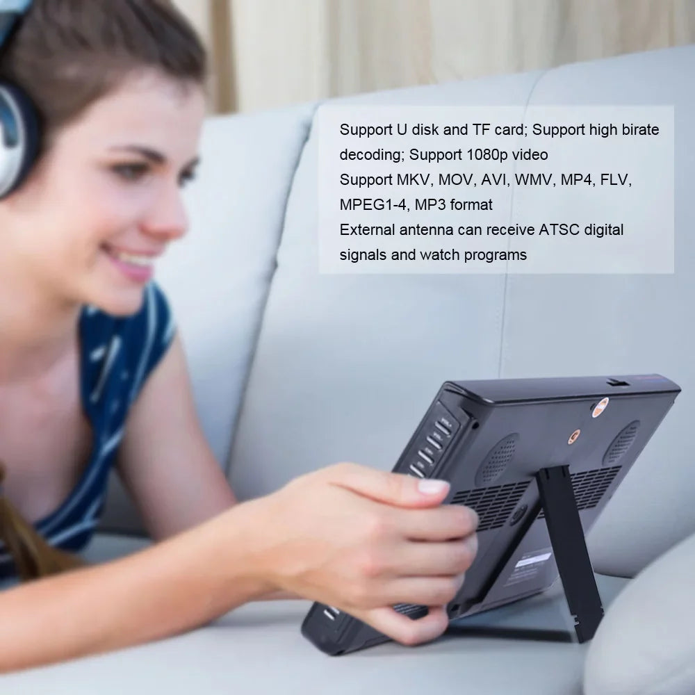 10 Inch Portable Digital   Screen Freeview   Video Player for ,  Card Support