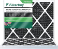 Filterbuy 24x30x1  8 Odor Eliminator Pleated   Furnace Air Filters with Activated Carbon (3-Pack)