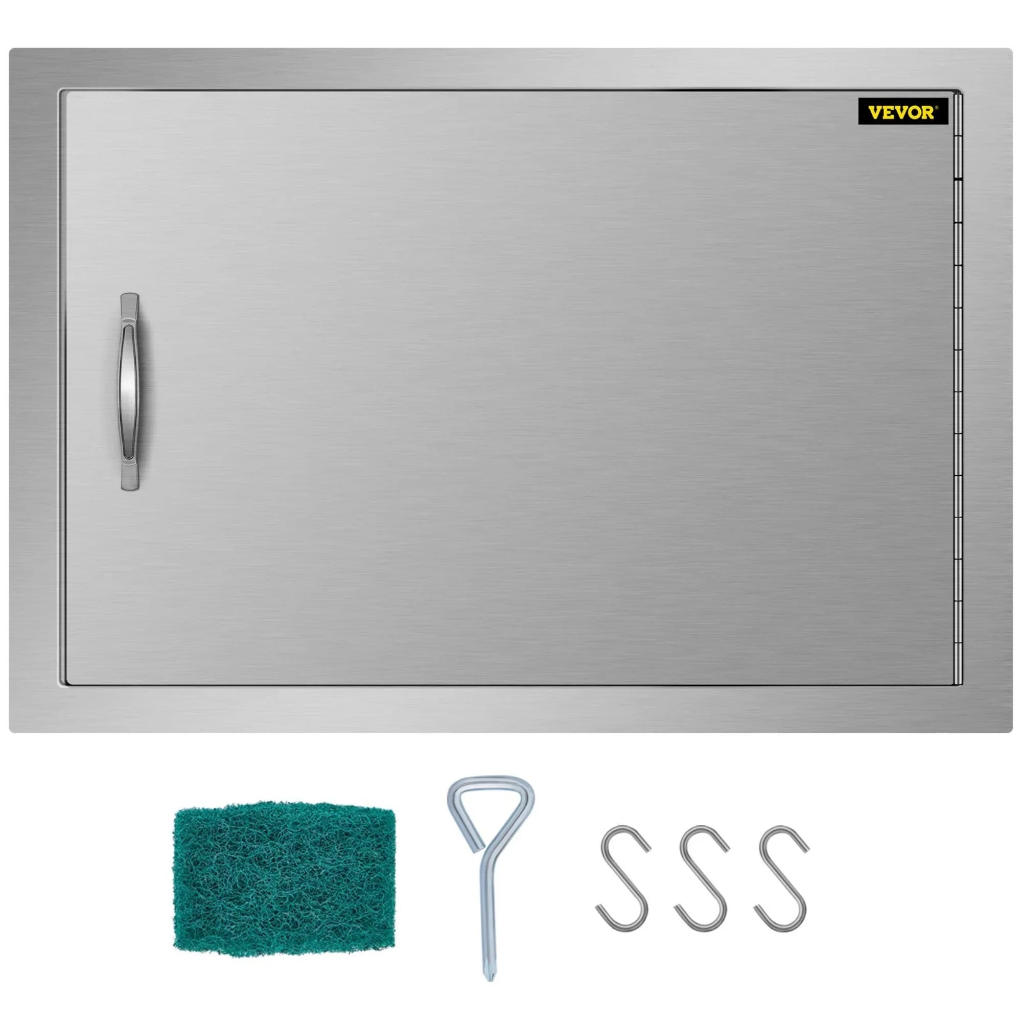 17"hx24"w Bbq Access Island Single Door Horizontal Doors Stainless Steel Outdoor