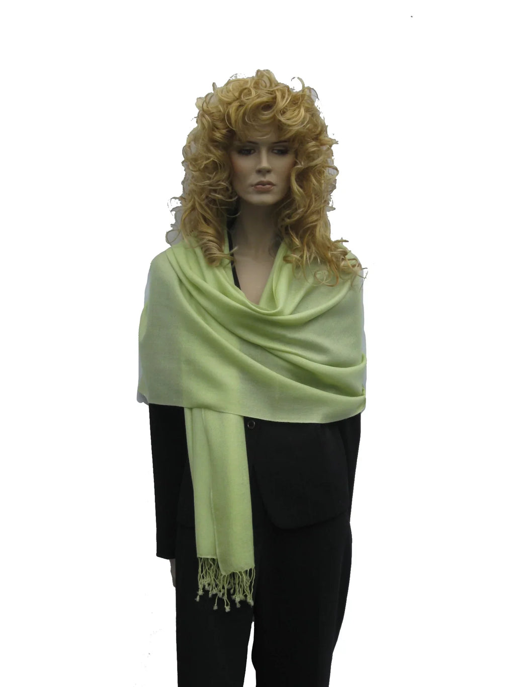 Shawl/Shawls/Scarf/Scarves/Wrap/Stole/Muffler/Cape/Ruana/Blanket/Throw/Pashmina Shawl/Cashmere Scarf/Wool/Silk (Honey Dew Green Regular Shawl)