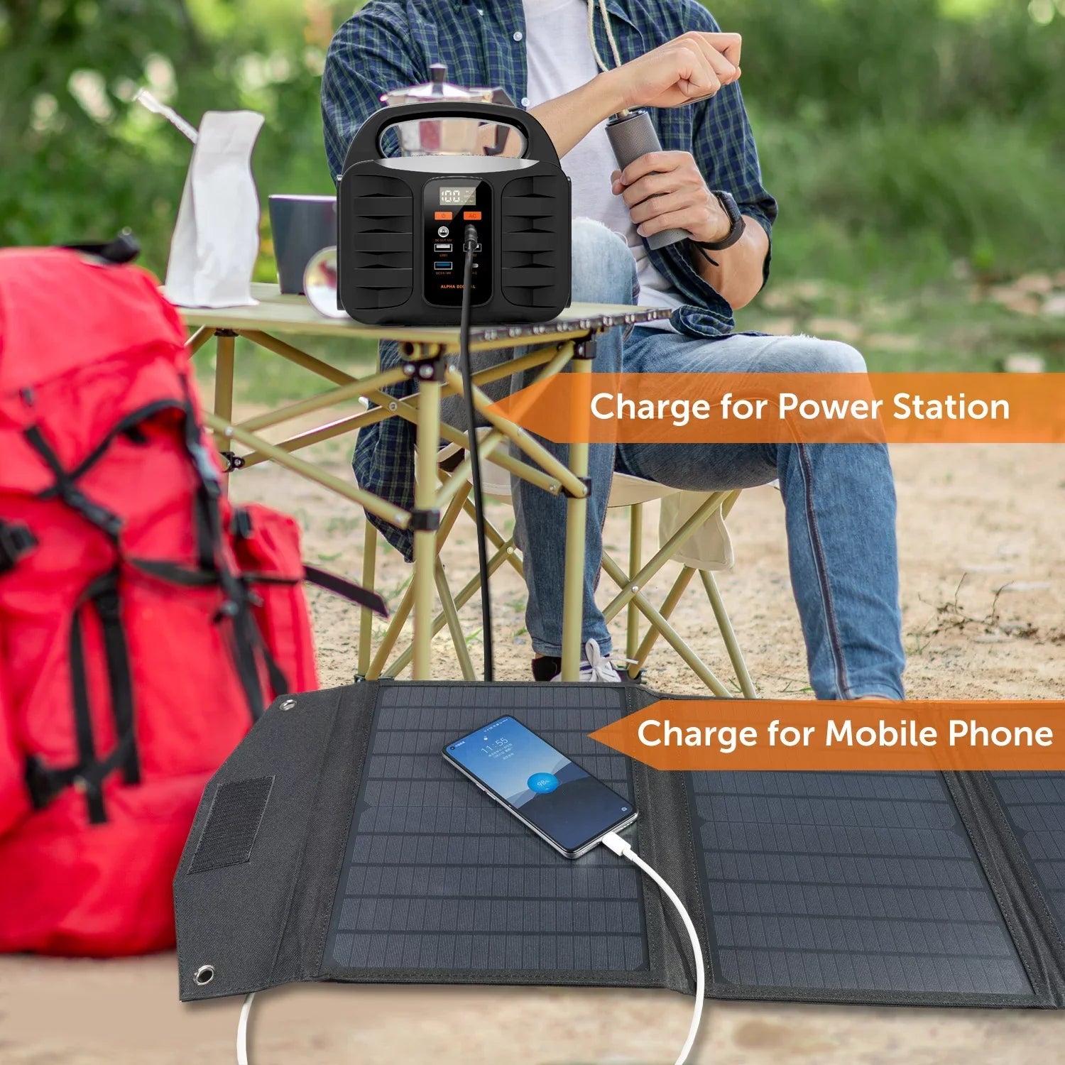 Alpha Digital  Folding Solar Panel Charger
