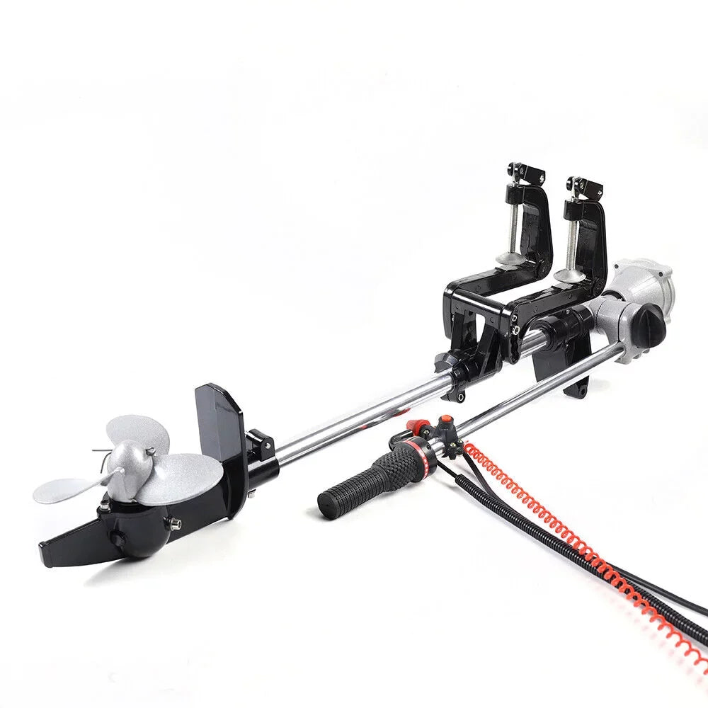 2.3HP 2Stroke Outboard Motor Kayak Boat Engine Long Shaft W/Air Cooling System
