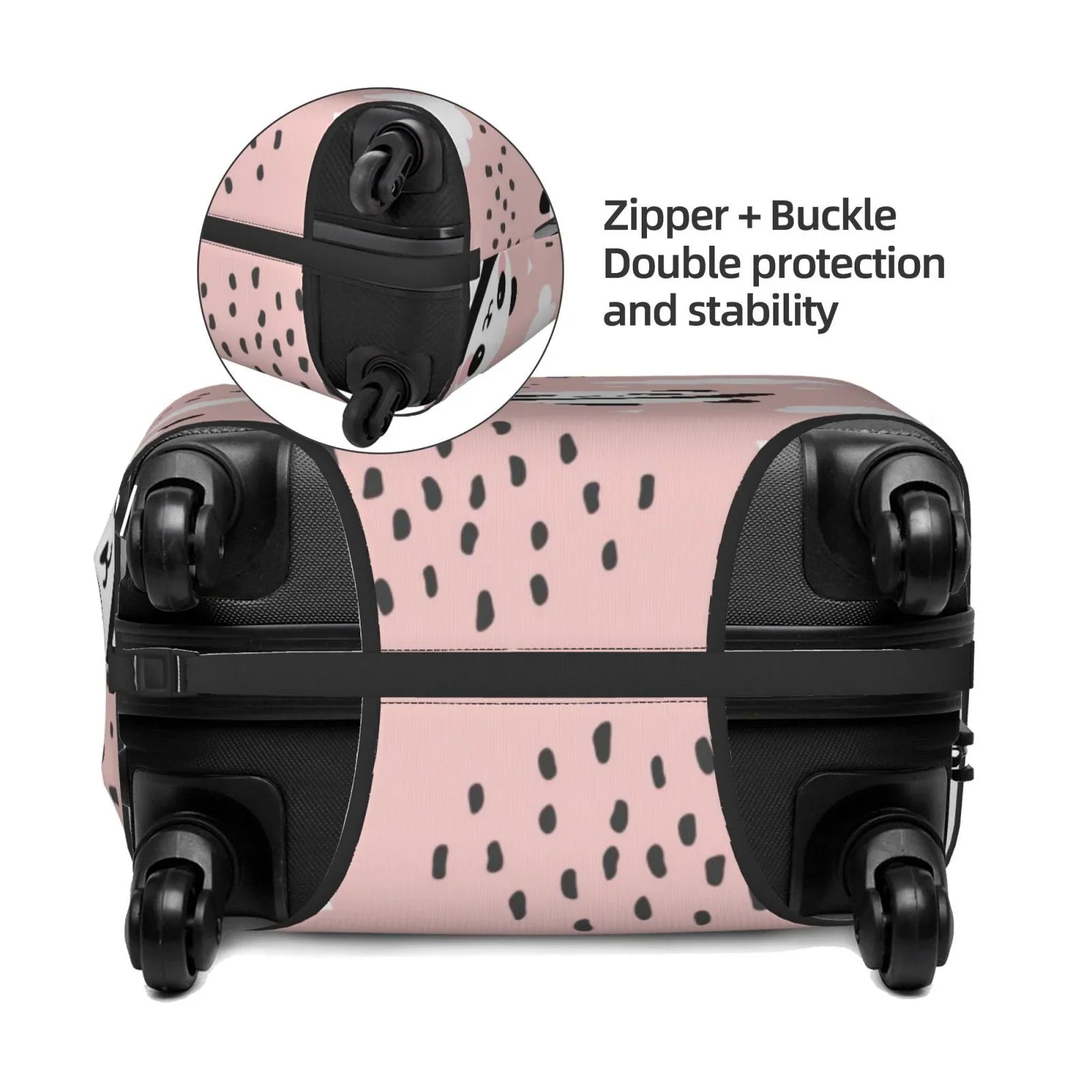 Bingfone Panda Flying In The Sky Between Clouds And Star Luggage Cover Washable Suitcase Cover Protector Anti-Scratch Suitcase Cover Fits 18-32 Inch Luggage