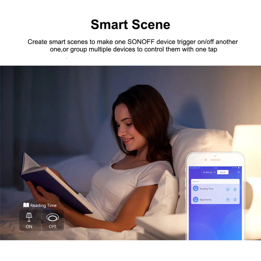 T3US2C- 2 Gang Smart WiFi Wall Light Switch 433Mhz  Remote Control /Touch Control Timer  Standard Panel Smart Switch Compatible with Google Home/Nest & Alexa