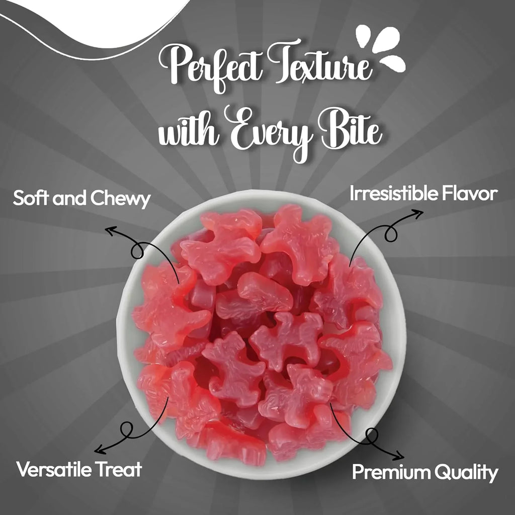 Licorice Candy - 3 Pound Red Licorice Scottie Dogs - Strawberry Red Licorice - Australian Candy - Liquorice Candy - Bulk Licorice Old Fashioned Candy For Sweet Lovers
