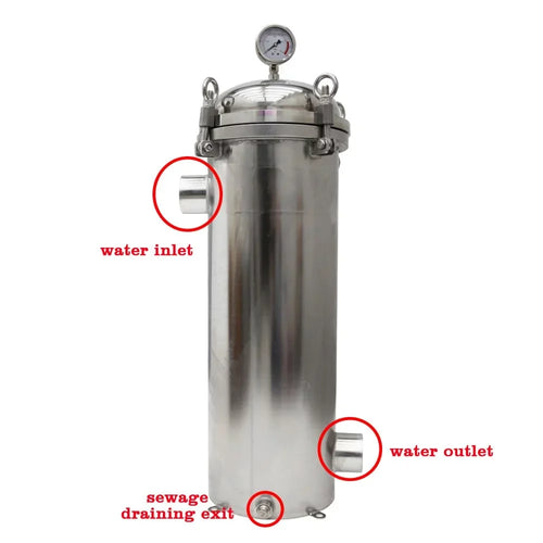 #2 Bag Water Filter 304 Stainless Steel Corrosion-resistant 25 Micron Filter Bag for Water Treatment