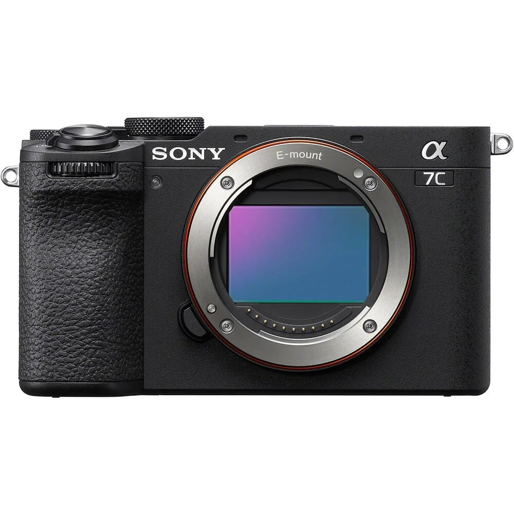 Sony a7C  Full Frame Mirrorless Camera Body with 28-60mm F4-5.6 Lens Black -7CM2L/B Bundle with Deco Gear Photography Bag Case + Extra Battery + Charger + Tripod + Software Kit & Accessories