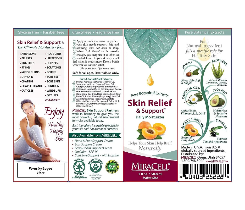 MiraCell - Skin Relief & Support (2 oz.) Daily Mosturizing Body Oil