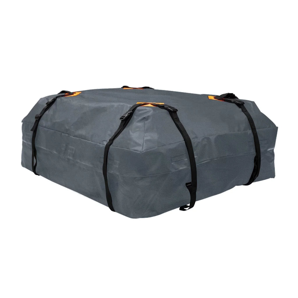 Gecheer Cargo Bag Car Roof Cargo Carrier Universal Luggage Bag Storage Cube Bag Thickened 600D Waterproof Gray for Travel Camping