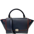 Pre-owned  Trapeze Small 2way Leather Tote Shoulder Bag Blue