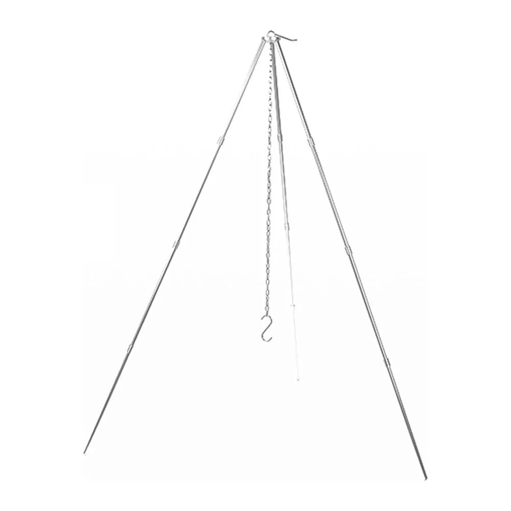 walmeck Detachable Campfire Tripod Bonfire Rack - Portable Aluminum Alloy Folding Bracket for Camping Picnic