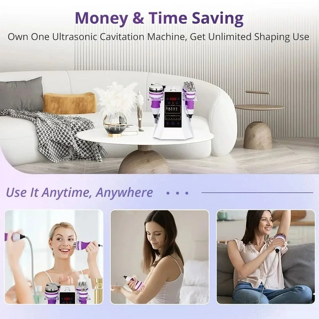 Aristorm 5in1 Cavi 2.5 Multipolar Cold Hammer Photon Bio Body Massager Face Care Machine, Cavitation Machine