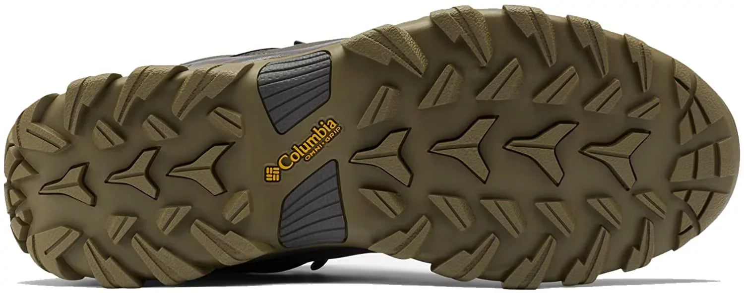 Columbia Mens Newton Ridge Plus Ii Waterproof Hiking Boot Shoe 14 Dark Grey/Stone Green
