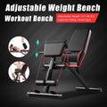 TOOL1SHOoo Foldable Adjustable Weight Bench Incline Decline Exercise for Full Body Workout Home Gym with Fast Folding