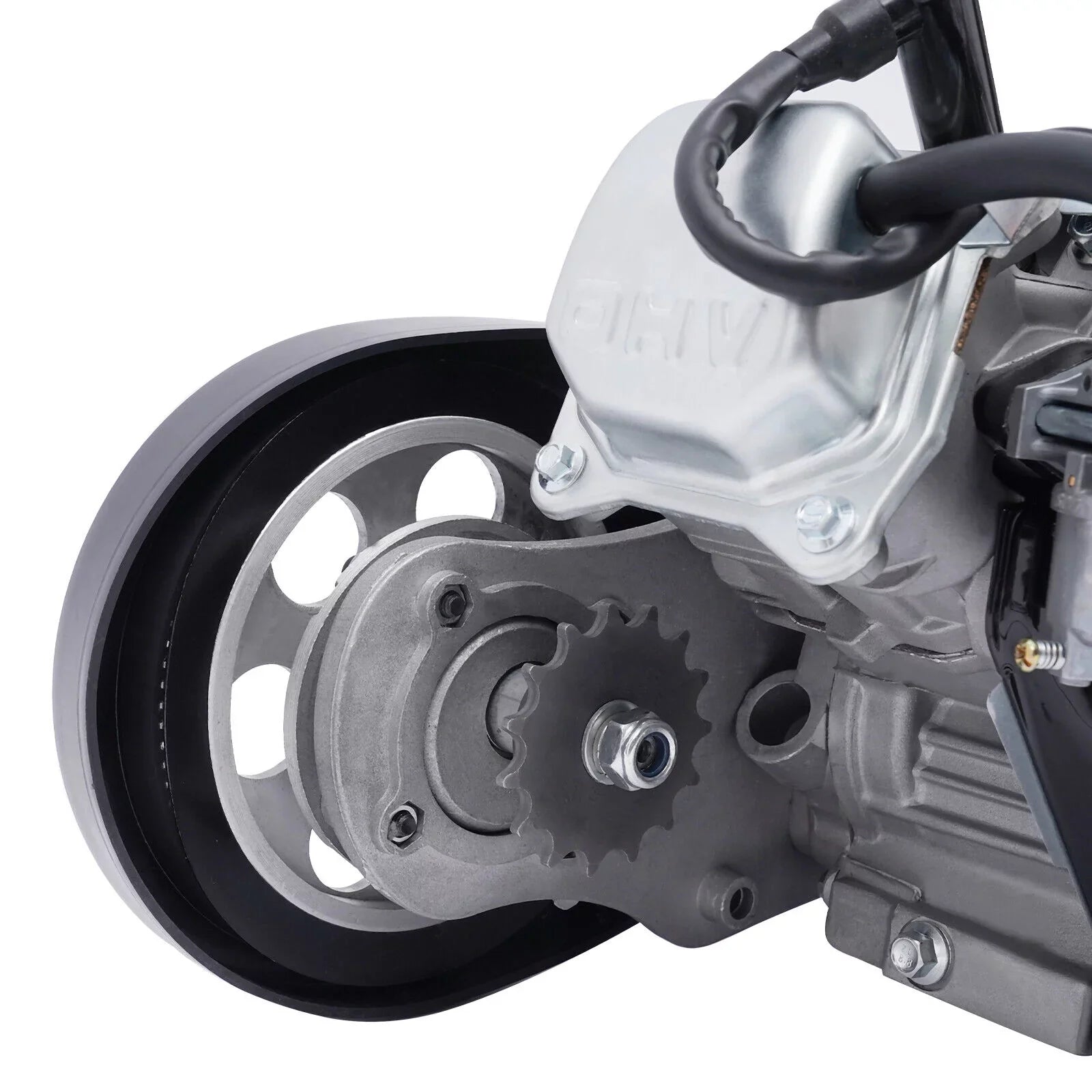 100cc 4 Stroke Bicycle Motor Kit Motorized Bicycle Engine Kit Single Cylinder Petrol Gas Motor Engine Kit, 44 Tooth Chain -156F