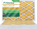 Filterbuy 10x24x1  11 Pleated   Furnace Air Filters (5-Pack)