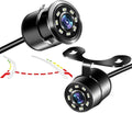 Backup Camera, Universal IP69K Waterproof Front/Side/Rear Camera for Car, 8 Lights Infrared Night-viewer with 140°