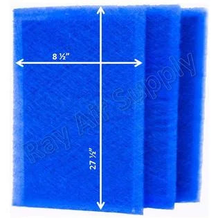 RayAir Supply 10x30 Dynamic Air Cleaner Replacement Filter Pads 10x30 Refills (3 Pack)
