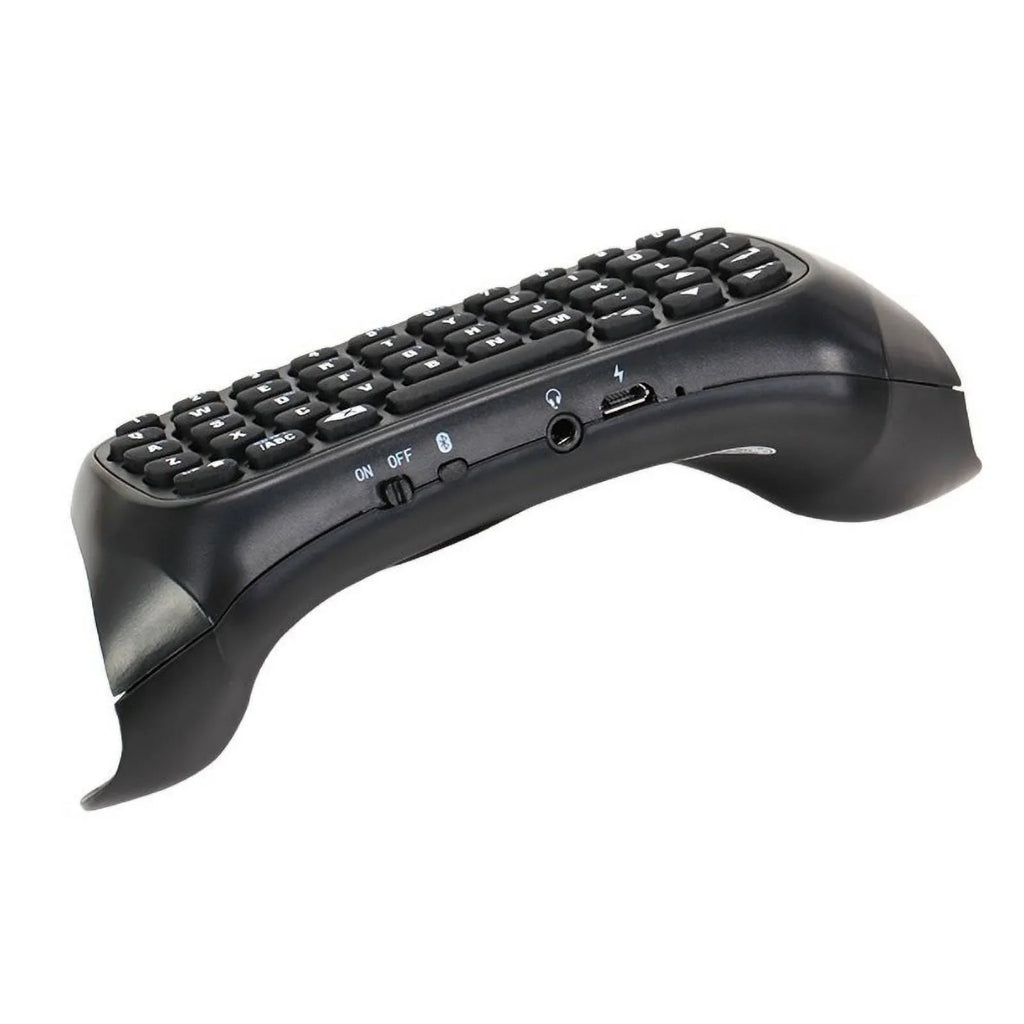 Wireless Mini Bluetooth Keyboard - Keypad Gamepad Joystick Text Messager Chatpad Adapter Compatible with Gaming Controller Black