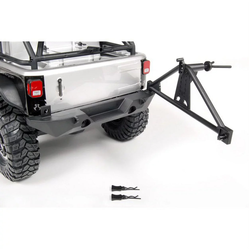 Axial AX80126 RrBumper/TireCarrierSCX10/Poison Spyder/ AXIC4349 Electric Car/Truck Option Parts