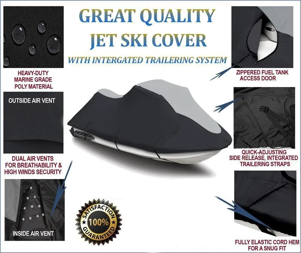 '-      Cover Compatible for Yamaha WaveRunner 1999-2001  800 / 2001-2005  1200 Jet Ski  Cover
