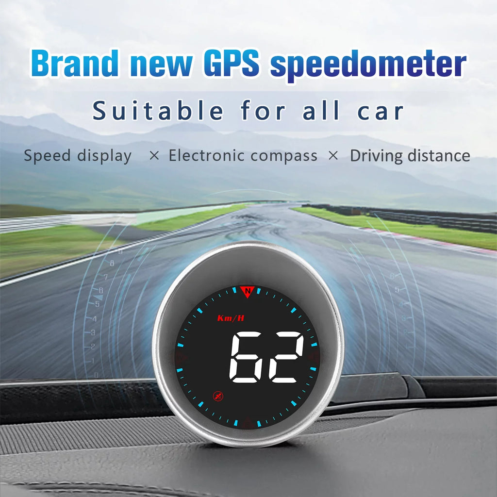 Htovila Car  Car Head-up Display Digital Speedometer Display Driving Mileage, Compass Angle, Overspeed and Fatigue Driving