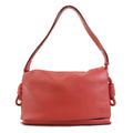 Pre-Owned  Shoulder Bag Leather Orange Red Women's (Good)