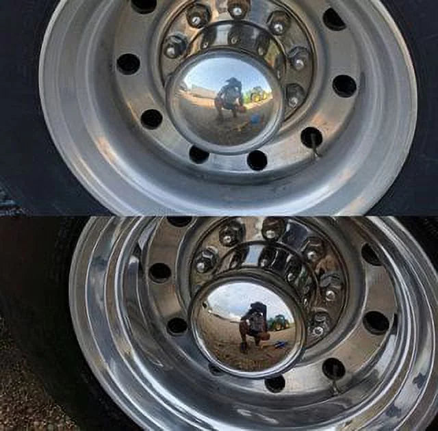Renegade Products  Rebel Pro Red Liquid Metal Polish by Heavy Cut Aluminum Polish for High Luster on Rims  Wheels  Tanks  Bumpers etc. 24 Oz Bottle