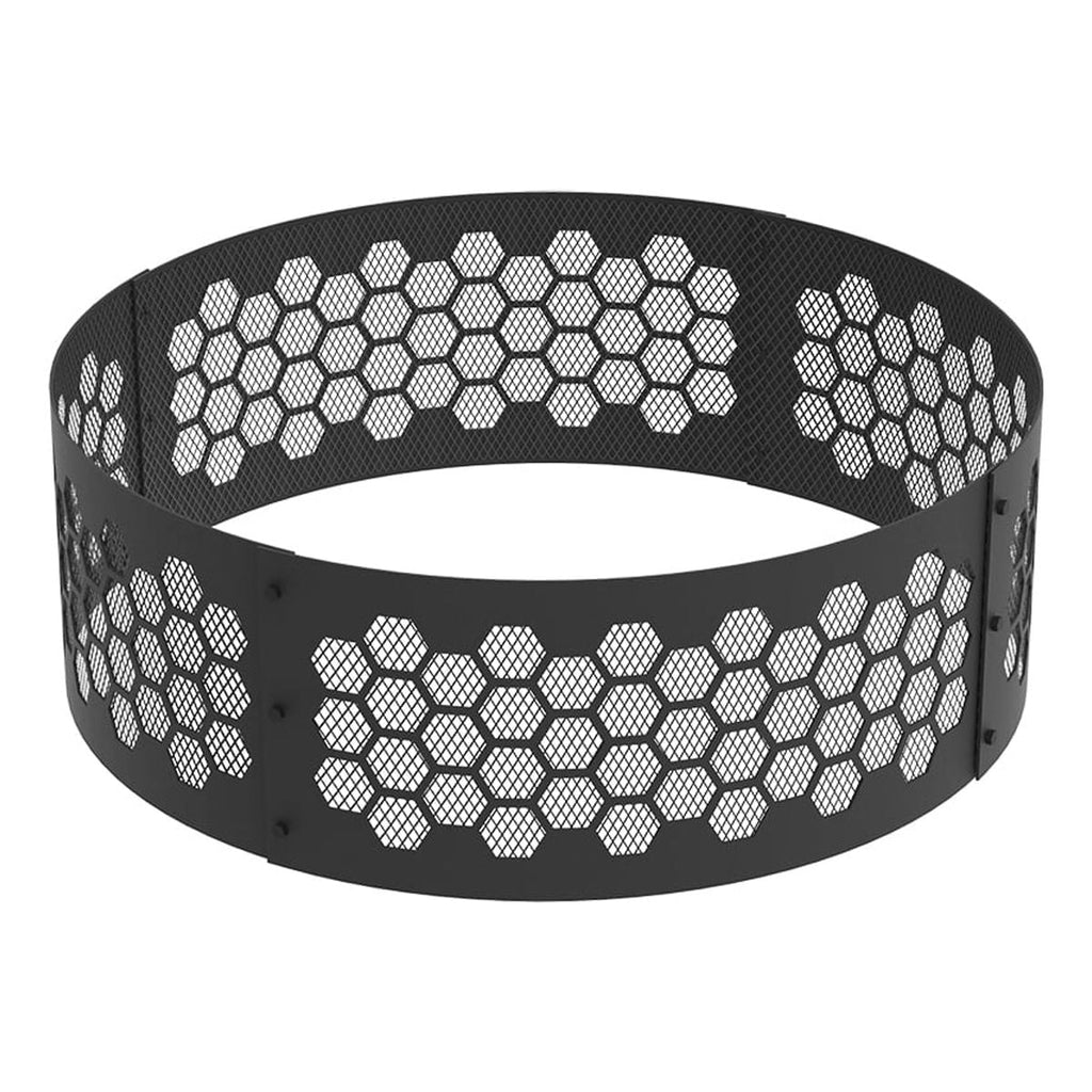 Blue Sky Outdoor Living 36" Round Fire Ring Honeycomb Design Bonfire Liner
