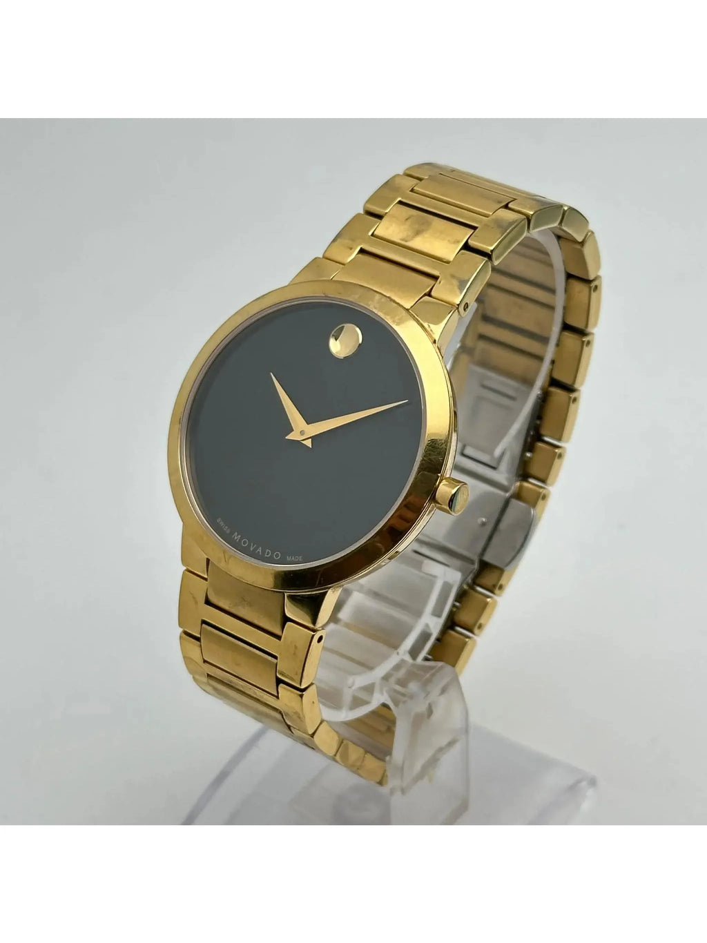 Pre-owned Movado Modern Classic Steel Mens Quartz Watch 607121 (Good)