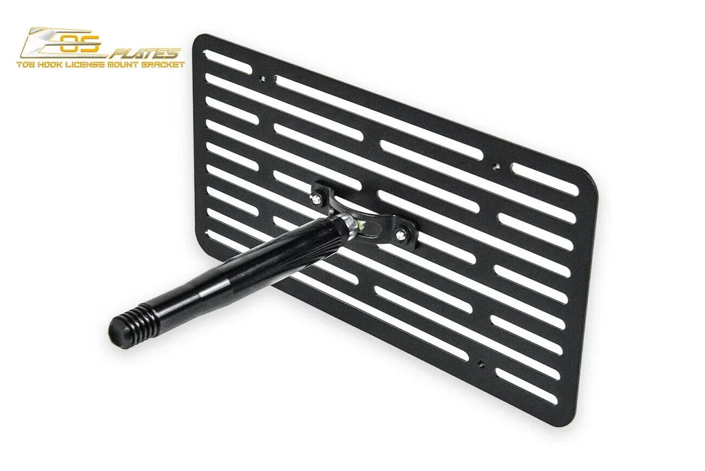 Extreme Online Store Replacement for 2014-Present Mini Cooper |  Plate Version 2 Front Bumper Tow Hook License Plate Relocator Mount Bracket Tow-119-V2