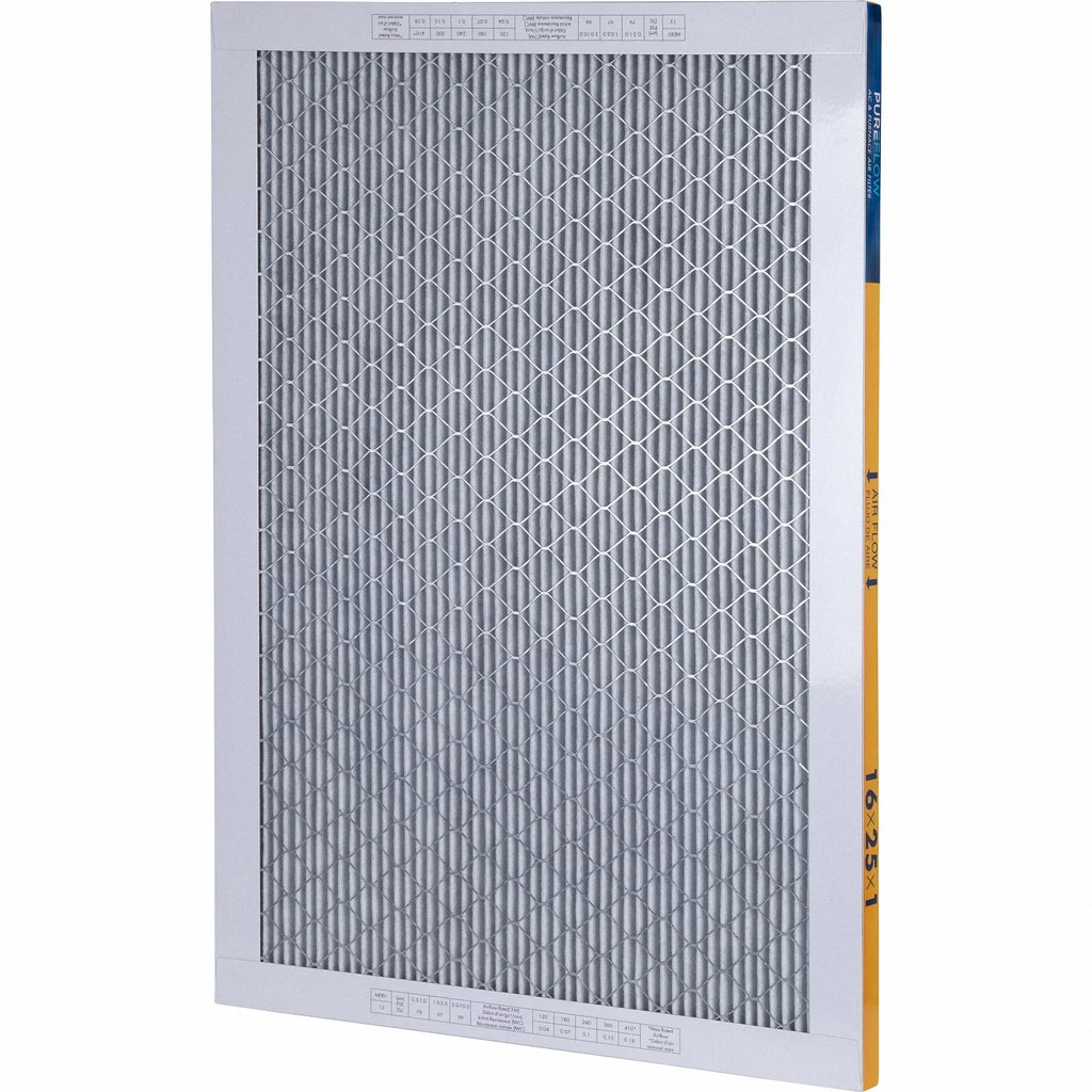 PureFlow, Home Furnace Air Filter 16x25x1, with 4 Layers of Advanced Filtration Technology, -13 Pack-of-2