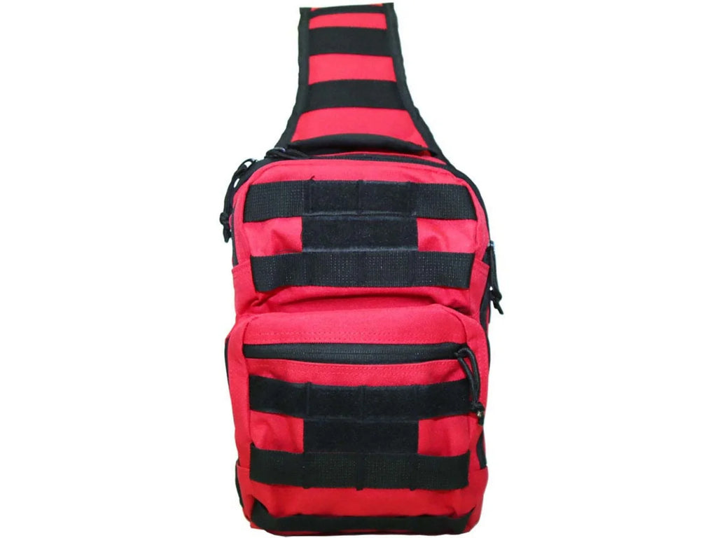 Sling Utility Bag, Red/Black Trim,