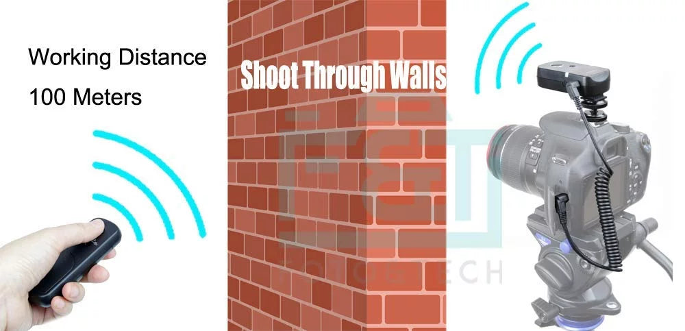 Foto&Tech 360 Any Angle Wireless Remote Control Shutter Release Working 100 Meters- Panasonic -G9 -G7 -G85 -GH5/-FZ300 FZ150 FZ1000 FZ2500(FZ2000) FZ200 FZ100 G10 G5 G6 GF6 GH4 GX7 L1 L10