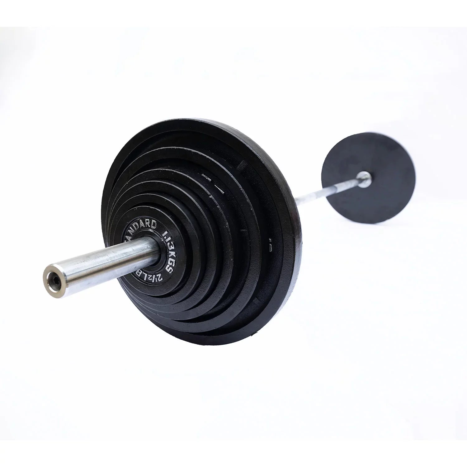 McCarty Fitness Supply Fortek 300 Lb Olympic Weight Plate Set and Barbell