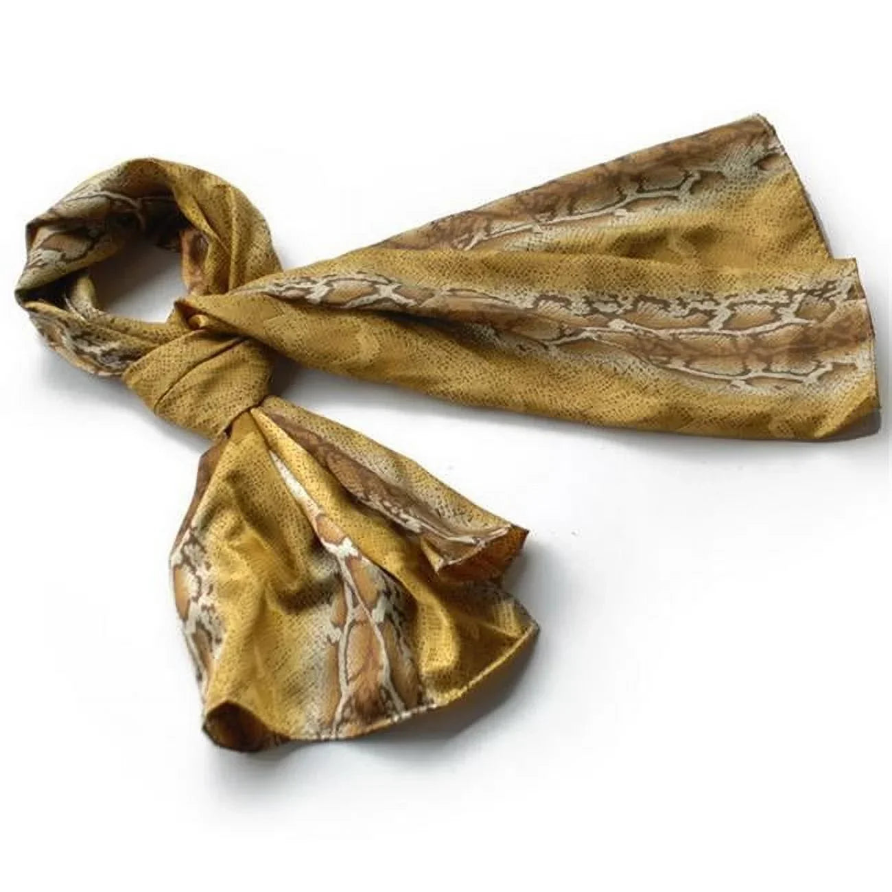 '-SCA01031-L Blancho Gold Boa Noble Fashion Delicately Soft Silky Scarf/Wrap/ShawLarge