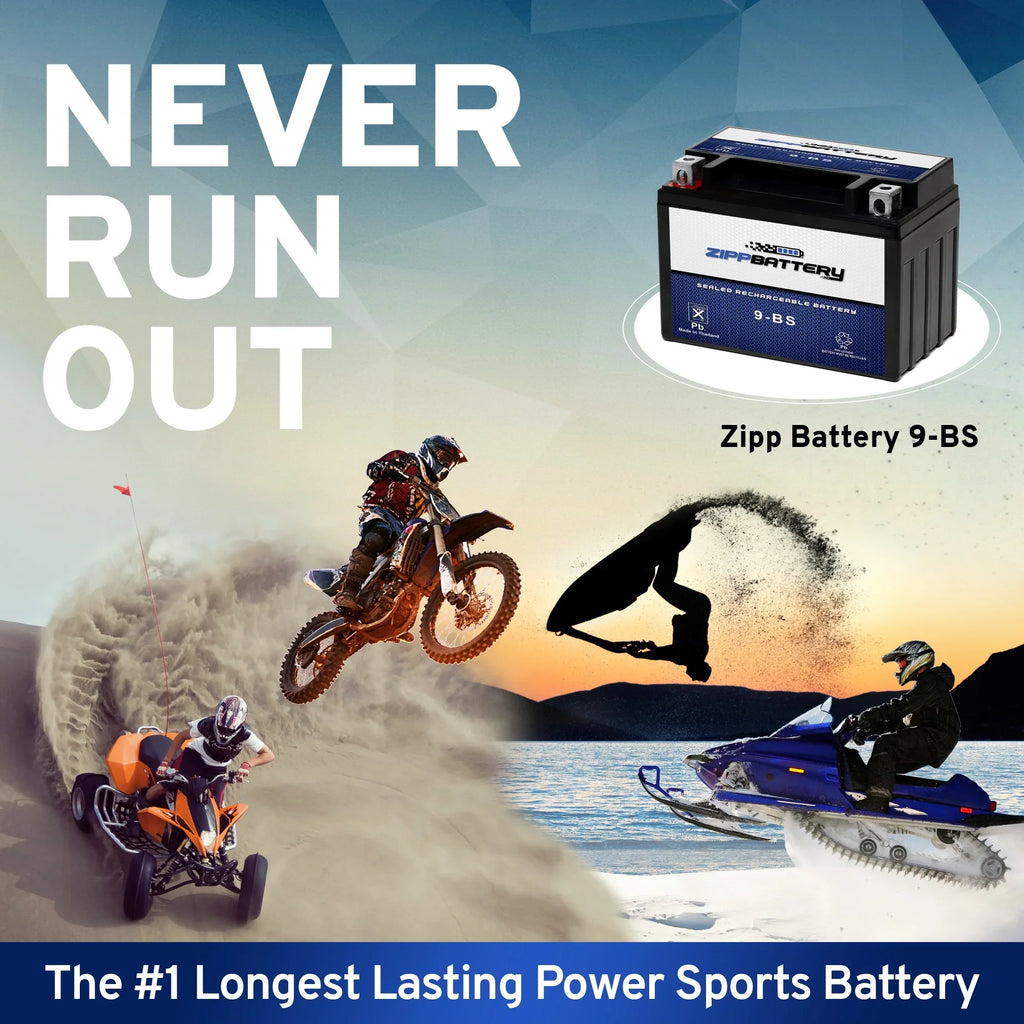 Zipp Battery YTX9- (9- 12 Volt,8 Ah, 120 ) Motorcycle Battery for Ktm 640cc Adventurer Duke 2000