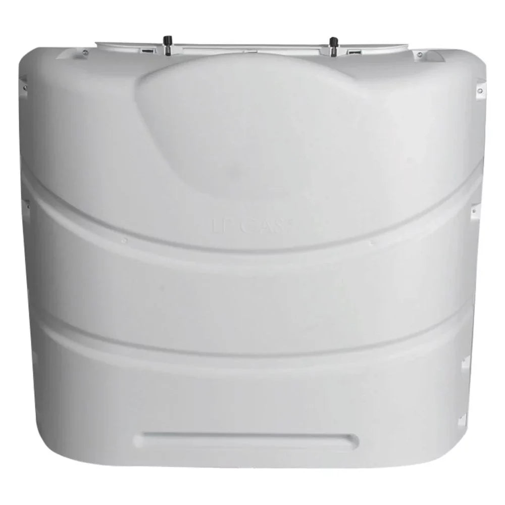 Camco 40542 - Polar White Polyethylene Heavy Duty Cover for Dual 20 or 30 lbs Tanks