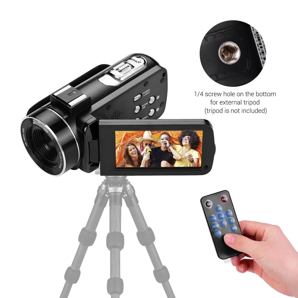 Andoer-2 Video Camera,Inch  Monitor  Monitor Burst 3.0 Inch  Monitor Burst Function  Professional Video 4K  Handheld Camera 3.0 Inch Video Camera