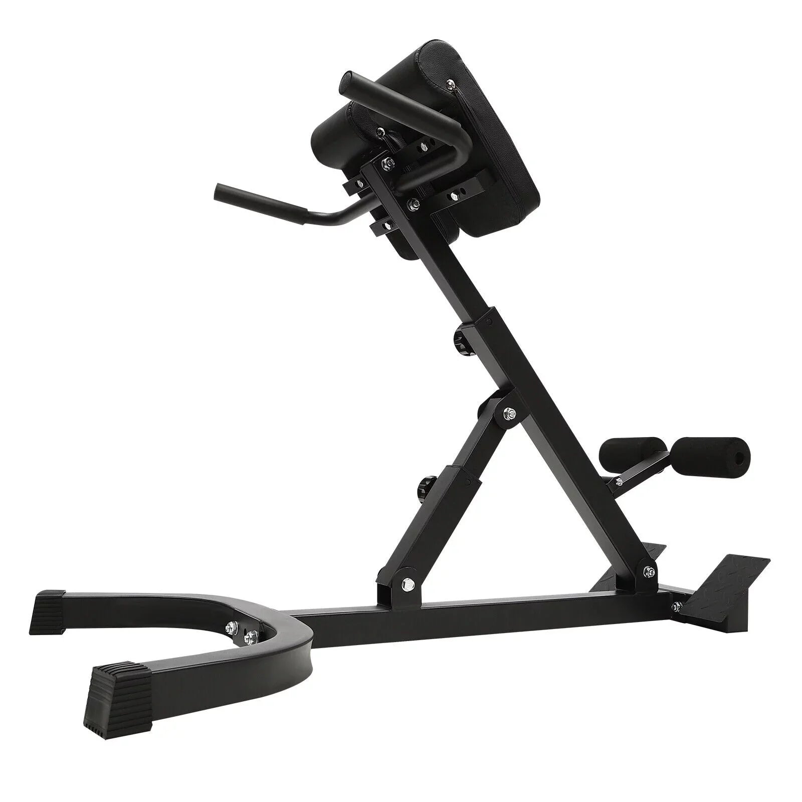 Multi-Functional Bench Roman Chair Back Extension Machine, Adjustable Hyperextension Bench - Hamstring Black 40.55*27.55*44.48 in