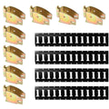 Cargo Mall E Track Shelving Kit - 12 Pieces: 5 ft Black E Track Rails & E Track Wood Beam Sockets