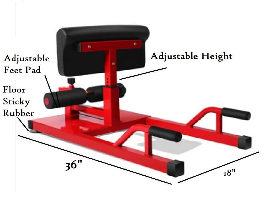 Iron Bar 3-in-1 Sissy Squat & Leg Exercise Bench for Home Gym - Sit-ups
