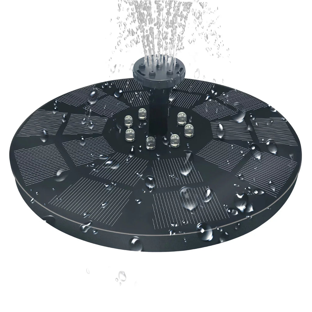 Nebublu Fountain,7 Spray Patterns Solar Pump 3w Water Pump With Battery Pond Pool Bath 7 Patterns Water Pump And Solar Powered 3w Solar Powered Pool Fish Bath 7 Spray Led