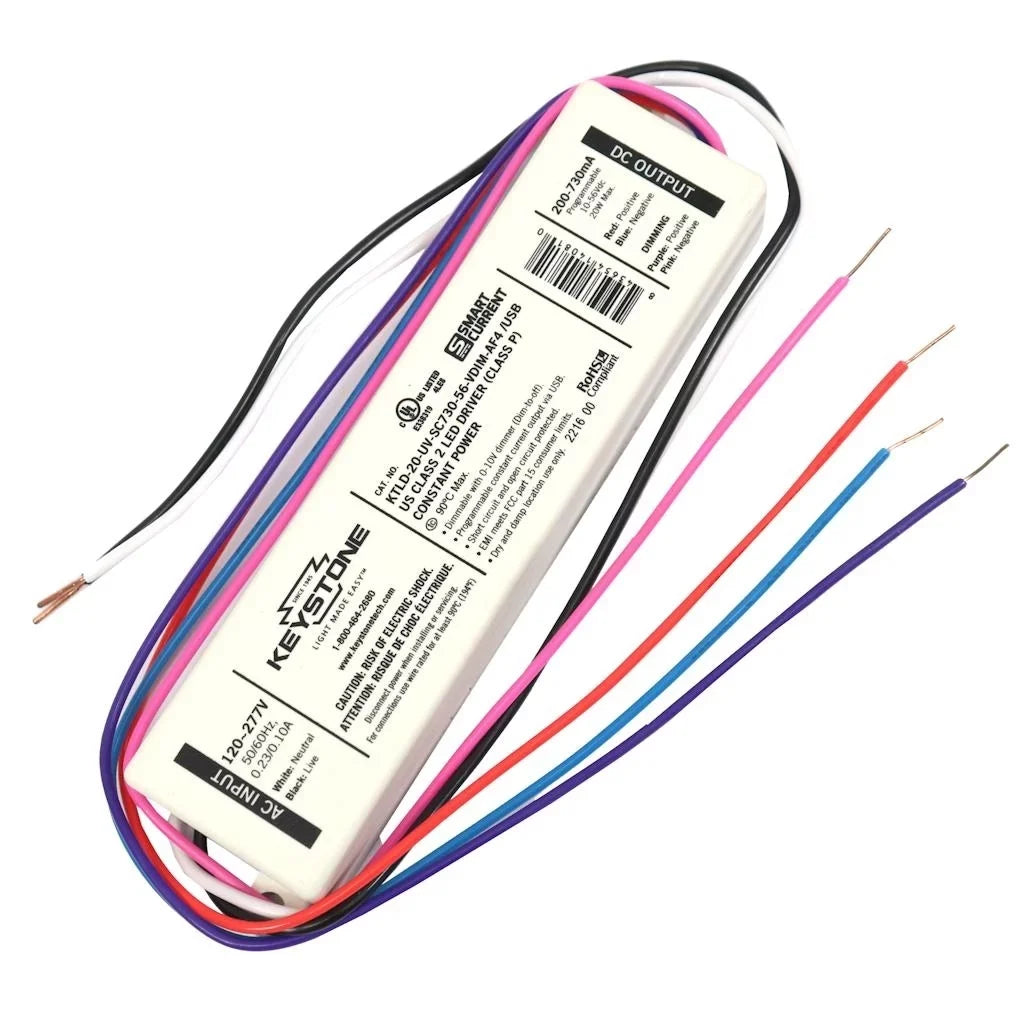 Keystone 14081 - 20 watt 120/277 volt Programmable -C Driver (-20--SC730-56--AF4 /)