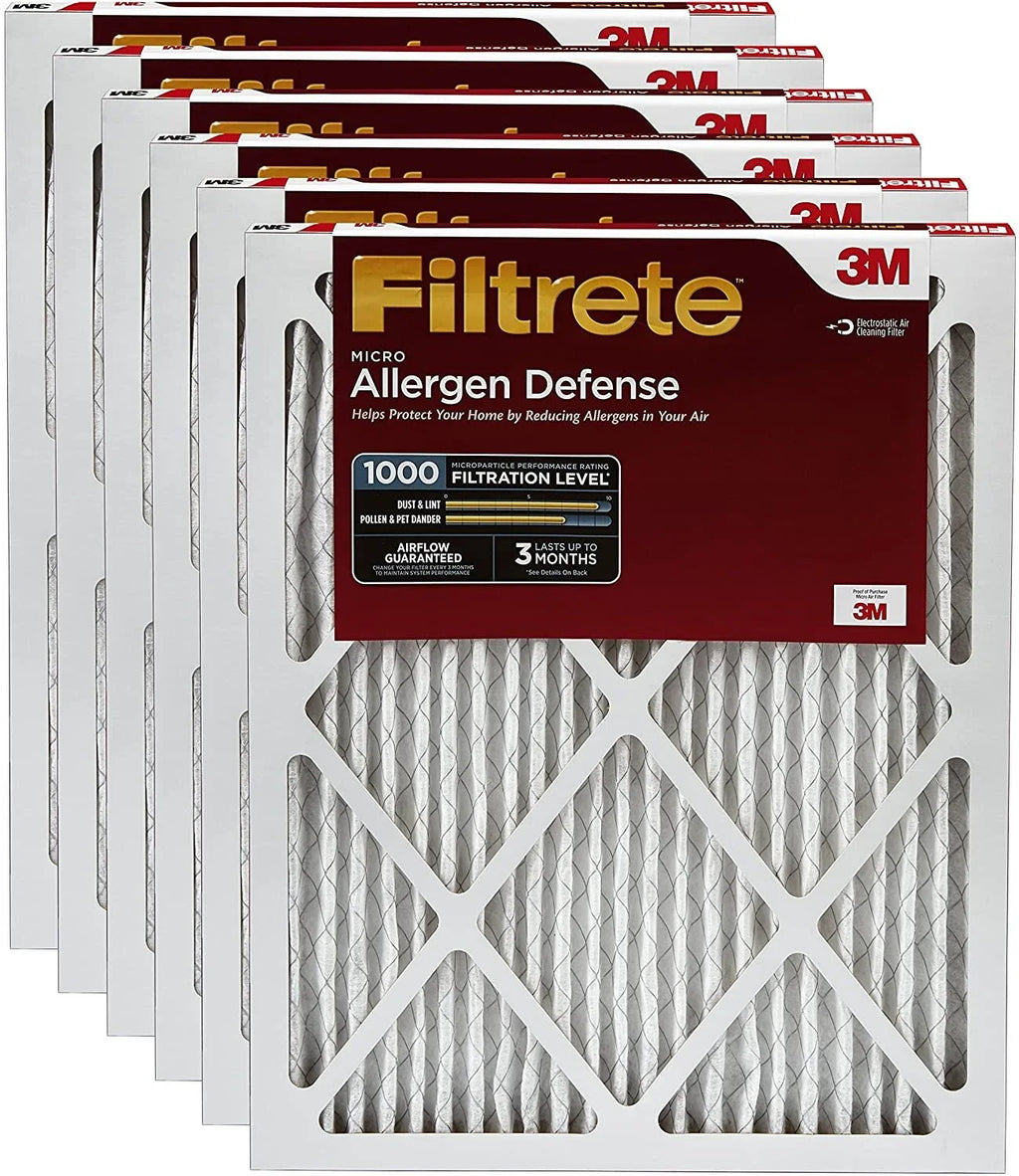 Filtrete AD26-6PK-2E  Furnace Air Filter,  1000, 20 x 24 x 1 Pack of 6, 6 Count