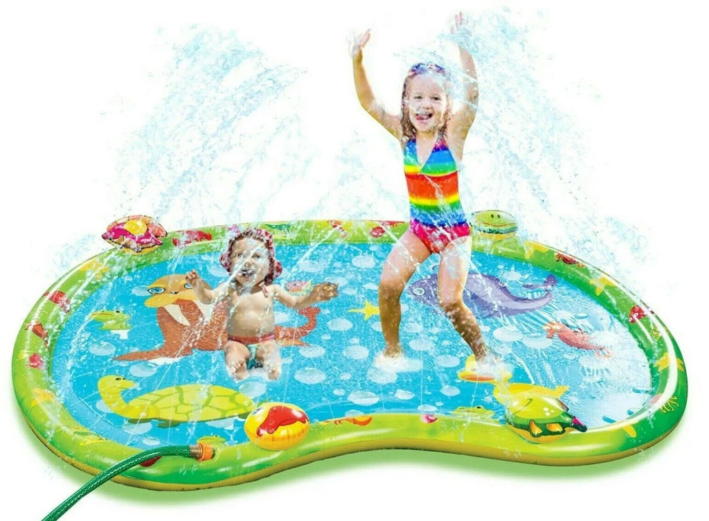 Sprinkler Splash Mat, Kids Pool, Outdoor Lawn Water Toys, Splash Pad, Wading Swimming Pool, Inflatable Splash Sprinkler Pad
